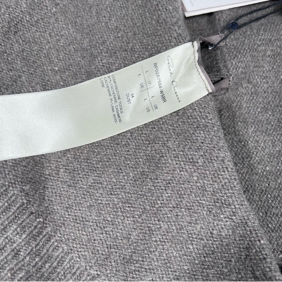 Rick Owens Cashmere Medium Wrap Dust Sweater Cardigan - Picture 9 of 16